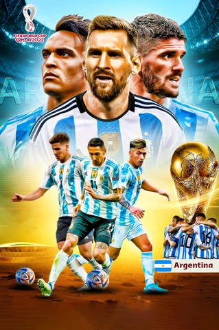 Argentina World Cup 2022 Poster #5 Cover