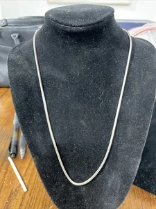 Vintage 925 Silver Snake Chain Necklace 18” 7g - Picture 1 of 6