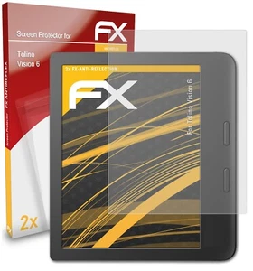 atFoliX 2x Film Protection d'écran pour Tolino Vision 6 mat&antichoc - Photo 1/9