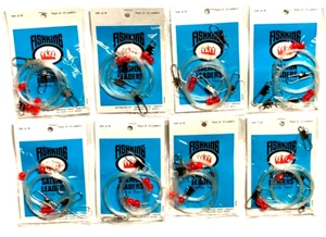 8 PACKS FISHKING SW-219 Salmon Leaders 40lb Test 2-Count Package - Picture 1 of 20