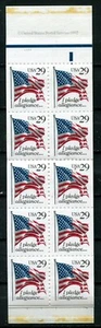UNITED STATES 1992 FLAG, "I PLEDGE ALLEGIANCE..." Scott 2593a - 2  BOOKLETS, MNH - Picture 1 of 4