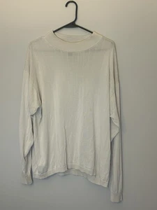 Murano 100 % Seide Creme Stehkragen Pullover Herren XL - Bild 1 von 7