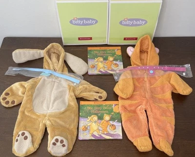 Bitty Twins Kitty Cat and Puppy Outfit American Girl Halloween Costumes Complete - Image 1 of 4