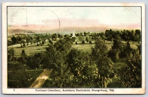 Sharpsburg MD ~ Antietein-Antietam Battlefield ~ National Cemetery Panorama ~ 1908 PC - Bild 1 von 2