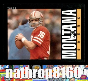 1985 Topps #157 Joe Montana HOF Football NM/NM+  San Francisco 49ers 8345 - Picture 1 of 4