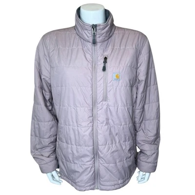 Carhartt Womens Rain Defender Insulated Jacket XL Quilted Mink Pink OJ5912-W - Image 1 of 4