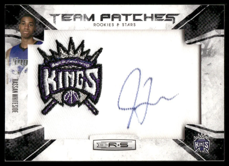 2010 Panini Rookies & Stars Rookie Team Patches Hassan Whiteside Auto RC /458 - Image 1 of 2