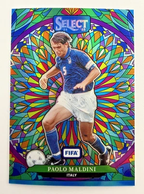 2024-25 Paolo Maldini Select FIFA Vitral Estuche Hit Foto 1 de 2