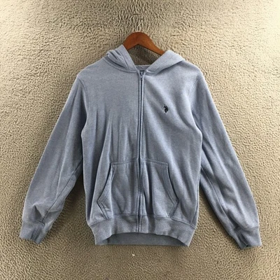 Sudadera con capucha y cremallera completa US Polo Assn para mujer XXL azul manga larga con capucha Foto 1 de 4