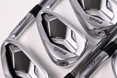 Ping G430 Irons / 6-PW+45°+50° / Blue Dot / Stiff Flex Ping AWT 2.0 Shafts - Image 1 of 4