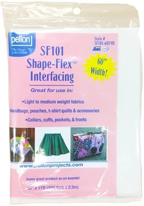 Interfaz tejida flexible con forma de pellon - blanca 60" X1yd SF101601 - Imagen 1 de 1