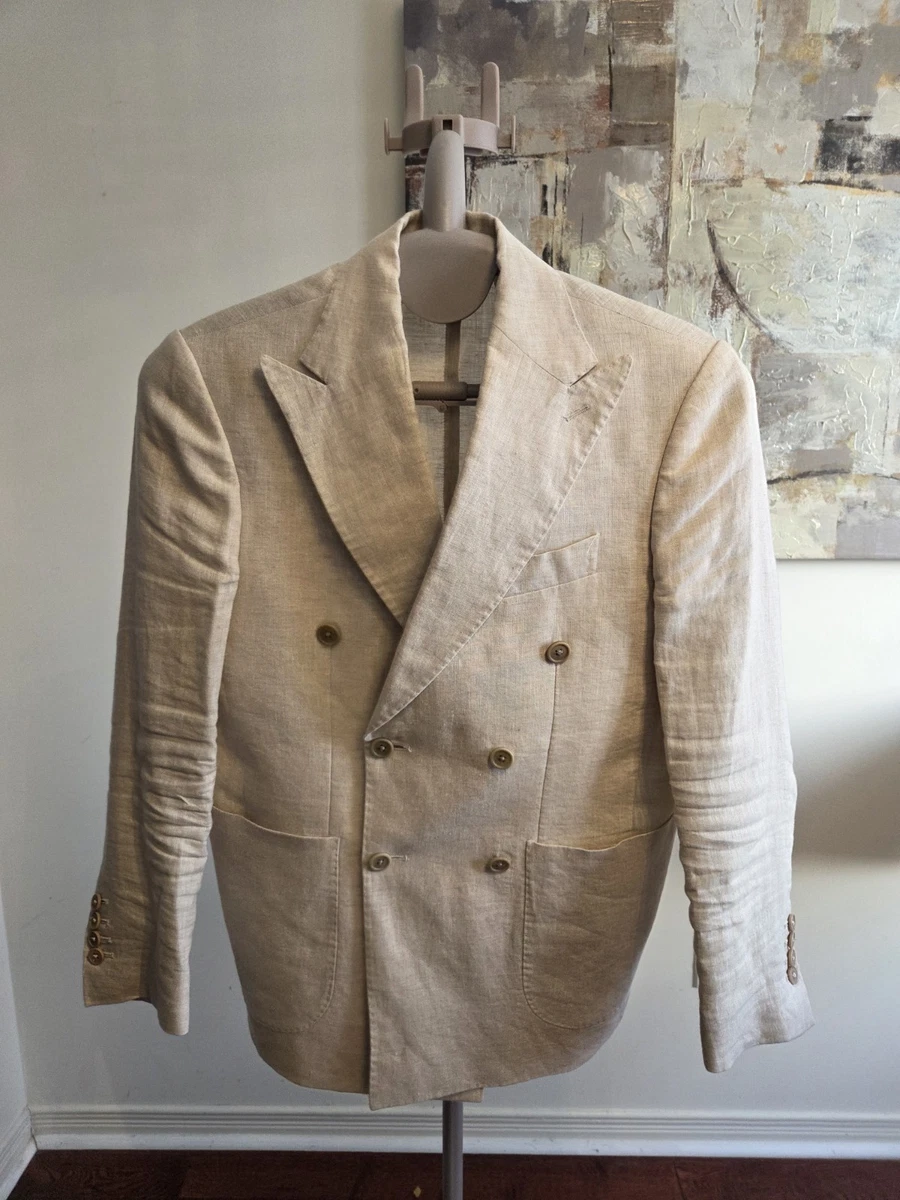 ジャケット・アウター 80s 90s USA linen double-breasted jacket Linen Double-Breasted Suits & Blazers for Men for sale | eBay