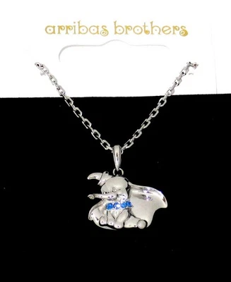 Дамбо летающий слон Disney Arribas ожерелье ✿ сделано с синий кристалл Swarovski - Изображение 1 из 4