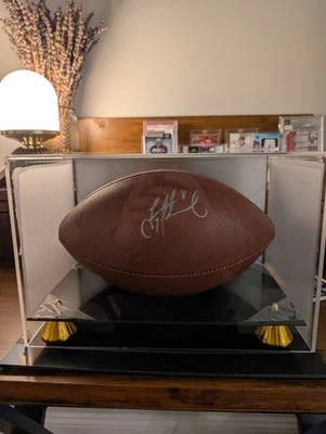 TROY AIKMAN 8 SIGNED OFFICIAL WILSON FOOTBALL JSA CERTIFIED WITH CASE - Image 1 of 3