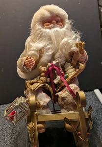 Weihnachtsmann Winter Wonderland im Schlitten 14" hoch - Bild 1 von 6