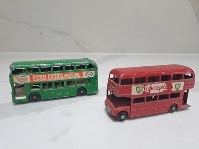 MATCHBOX SERIES No5 ROUTEMASTER BUS RED & No74 DAIMLER BUS Used Condition  — 第 1/4 张图片
