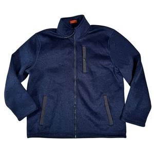 St. John's Bay Navy Blue Long Sleeve Performance Water Resistant Jacket Men's XL - Picture 1 of 24
