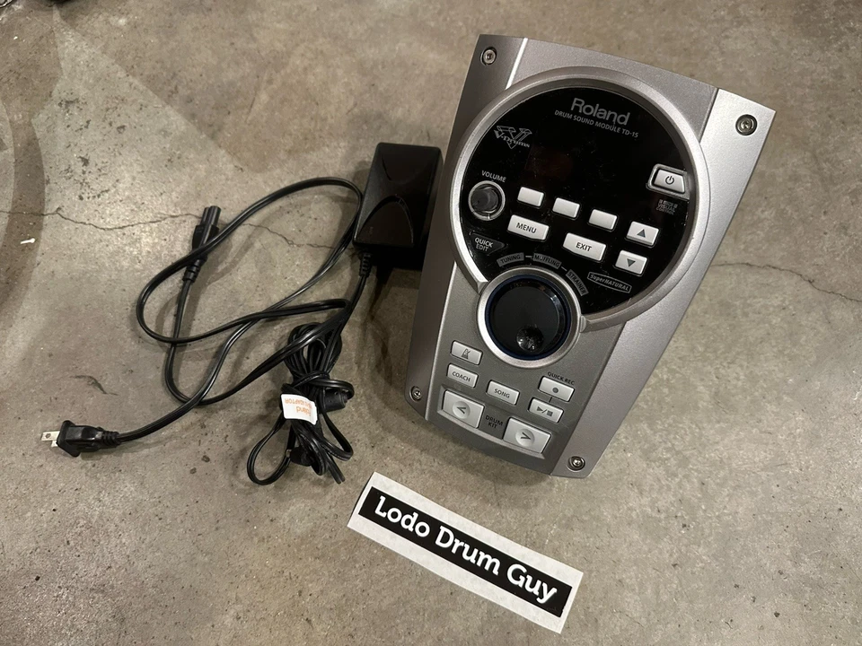 Roland TD-15 Module BRAIN w Mount and AC Power TD15 TESTED 100% #PR3 - Image 1 of 4