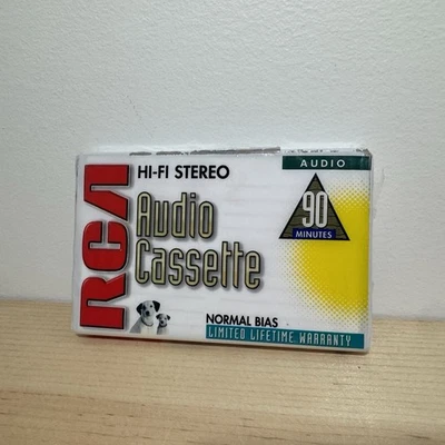Cinta de casete de audio en blanco RCA 90 minutos Hi Fi RC90 nueva sellada sesgo normal Foto 1 de 4