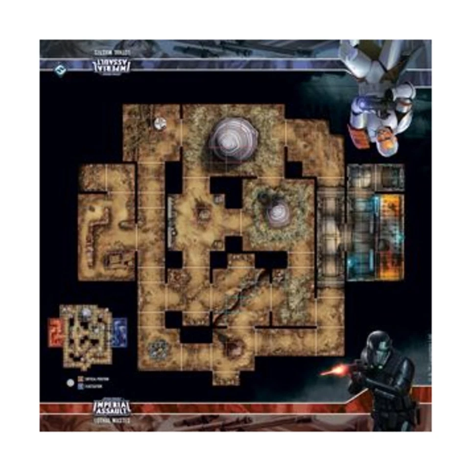 FFG Imperial Assault Playmat Skirmish Map - Lothal Wastes NM - Image 1 of 1