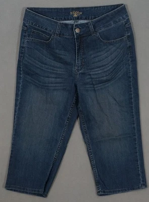 UJ13455 * * 李 * * 骑手卡普里,裁剪女式牛仔裤,尺寸 12M — 第 1/4 张图片