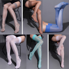 Women Sexy High Stockings Wide Border 15D Thigh High Socks Clubwear Lingerie