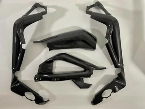 Rahmenschoner und Schwingenschoner Carbon Motorrad Triumph Daytona 675 2013- - Bild 1 von 1