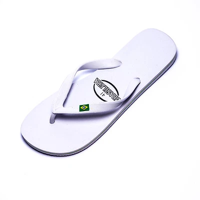  Infradito Mare doccia spiaggia nuoto Brasileira Uomo Donna  Flip Flop White - Immagine 1 di 4