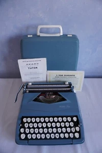 Sears Tutor manual typewriter 1965 blue Model 871-1960 Pica England Works - Picture 1 of 21