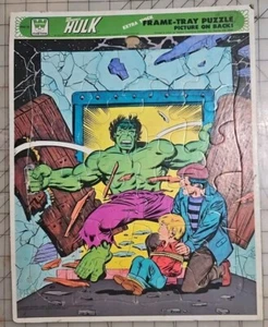 Vintage INCREDIBLE HULK Frame Tray PUZZLE Whitman 1979 COMPLETE!  - Picture 1 of 3