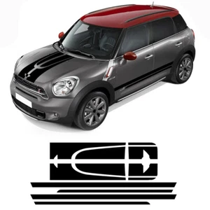 Decal Sticker Stripe Kit For Mini Countryman Cooper S R60 Racing Hood Side Trunk - Picture 1 of 8
