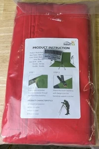 ISSUNTEX Red Color Muslin Backdrop 10 X 12 100% Polyester - Picture 1 of 4