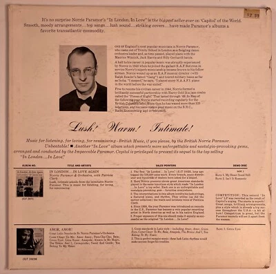 C. O. W. April Promotional Norrie Paramor Vinyl LP PROMO (Capitol PRO 2583) - Image 1 of 4