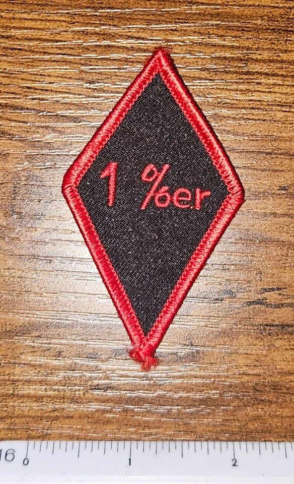 1 % One Percenter Craft Decorative Clothing Patch - Image 1 of 1