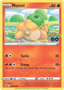 Numel Regular Stamped 013/078 Pokémon Go *PACK FRESH* - Picture 1 of 1