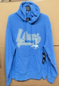 Detroit Lions Historic NFL '47 Brand Men's Hoodie Blue Raz Sweatshirt Size 2XL - Picture 1 of 2