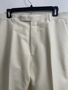 Gucci Men Pants Beige With Black Cuff Inseam 31  And Waist 34 Inches - Picture 1 of 11