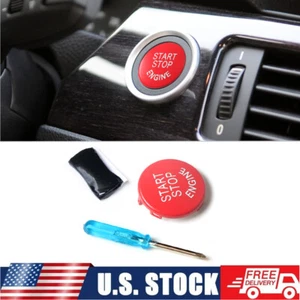 Engine Start Stop Button Replacement For BMW E Series E60 E70 E71 E90 E92 Red - Bild 1 von 12