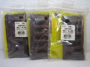 One (1) NOS Triple K 735 USA Leather Walnut Brown 20ga Shotgun Shotshell Carrier - Picture 1 of 4