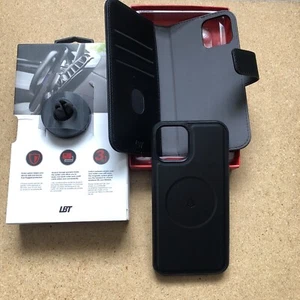LBT Switch 3-In-1 Wallet Case Cover For iPhone 12 / 12 Pro w/ Magnetic Car Mount - Photo 1 sur 6