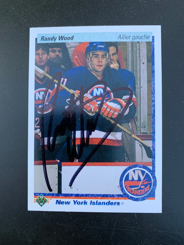 RANDY WOOD ISLANDERS AUTOGRAPH AUTO 90-91 UPPER DECK #16 *70949 - Image 1 of 1