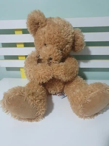 LOCKHART RUSS TEDDY BEAR MAGNETS IN HAND PLAID BOW 45CM - Picture 1 of 4