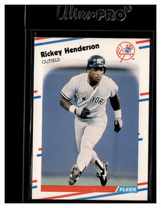 1988 Fleer  #209 Rickey Henderson