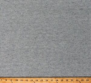 Cotton Fleece with Soft Reverse Heather Gray Cotton/Blend Fabric by Yard A415.29