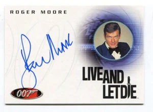 James Bond A29 The Quotable James Bond Roger Moore Autogrammkarte - Bild 1 von 2