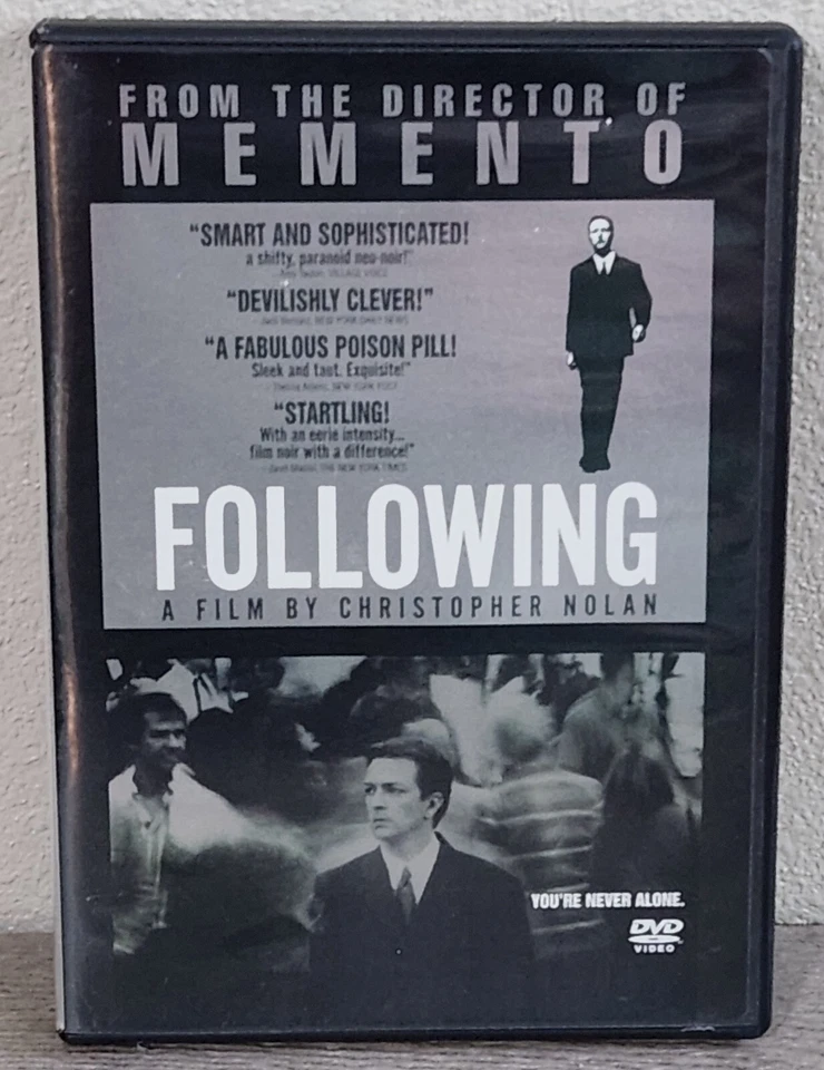 Following DVD - Dir. Christopher Nolan - 90s Thriller - Used, Very Good Cond. - Image 1 of 1