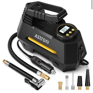Tire Inflator Air Compressor - 12V DC Auto Pump Digital Gauge & LED Light Car - Picture 1 of 6
