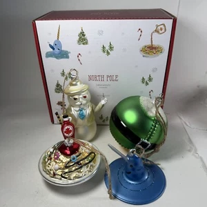 Pottery Barn North Pole Ornaments Elf The Movie Set Of 4 Brand New Christmas - Picture 1 of 13