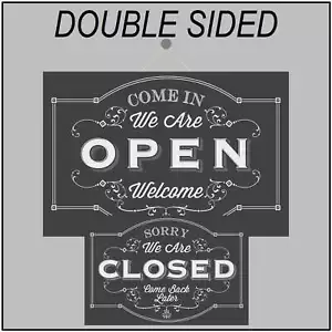 Retro Open and Closed double sided sign 9496 Shop Cafe Garage workshop signs - Picture 1 of 3