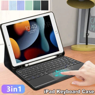 For iPad 7/8/9/10th Gen Air 3 4 5 Pro 11 Smart Case With Touchpad Keyboard Mouse - Image 1 of 4